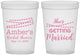 Custom Bridal Shower 16 oz Translucent Cups - She's Getting Married | 100008