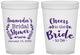 Custom Bridal Shower 16 oz Translucent Cups - Cheers To The Bride | 100014