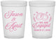 Custom Engagement 16 oz Translucent Cups - We Are Engaged | 10003