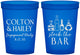 Custom Engagement 16 oz Translucent Cups - Stock The Bar | 10005