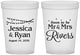 Custom Engagement 16 oz Translucent Cups - Soon To Be Mr And Mrs | 10008