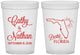 Custom Wedding 16 oz Translucent Cups - Florida | 108