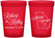 Custom Wedding 16 oz Translucent Cups - Georgia | 109