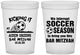 Custom Bar Mitzvah 16 oz Translucent Cups - 13th Birthday Soccer | 110009