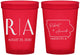 Custom Wedding 16 oz Translucent Cups - Iowa | 114