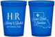 Custom Wedding 16 oz Translucent Cups - Louisiana | 117