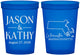 Custom Wedding 16 oz Translucent Cups - Massachusetts | 120