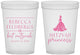 Custom Bat Mitzvah 16 oz Translucent Cups - 12th Birthday Princess | 120003