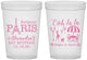 Custom Bat Mitzvah 16 oz Translucent Cups - 12th Birthday Paris | 120004