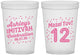 Custom Bat Mitzvah 16 oz Translucent Cups - 12th Birthday Mazel Tov | 120007