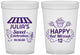 Custom Bat Mitzvah 16 oz Translucent Cups - 12th Birthday Cupcake | 120010