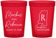 Custom Wedding 16 oz Translucent Cups - Mississippi | 123