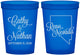 Custom Wedding 16 oz Translucent Cups - Nevada | 127