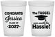 Custom Graduation 16 oz Translucent Cups - Class Of 2027 Tassel Hassel | 130012