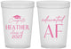 Custom Graduation 16 oz Translucent Cups - Class Of 2027 Educated Af | 130019