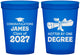 Custom Graduation 16 oz Translucent Cups - Class Of 2027 Hotter Degree | 130022