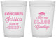Custom Graduation 16 oz Translucent Cups - Class Of 2027 Kiss Class Goodbye | 130029
