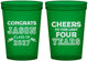 Custom Graduation 16 oz Translucent Cups - Class Of 2027 Last Four Years | 130036