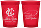Custom Wedding 16 oz Translucent Cups - North Carolina | 132