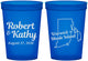 Custom Wedding 16 oz Translucent Cups - Rhode Island | 138