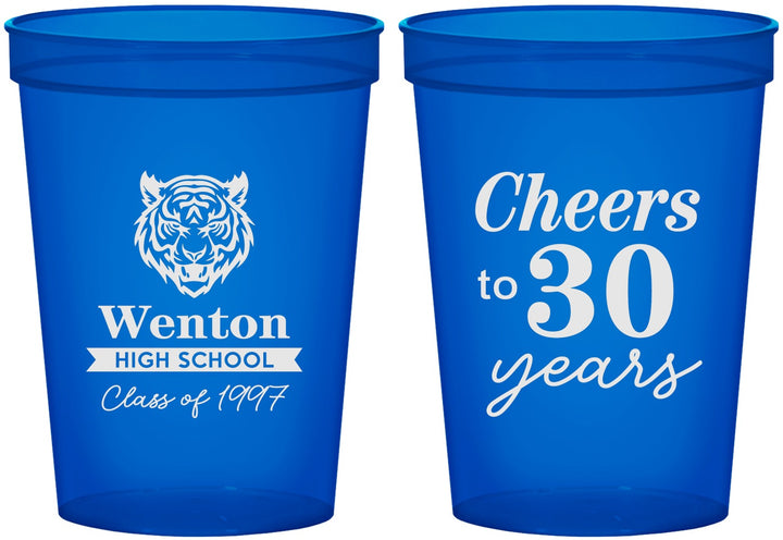 Custom Class Reunion 16 oz Translucent Cups - Class Of 1997 30 Year | 140002