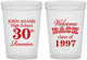 Custom Class Reunion 16 oz Translucent Cups - Class Of 1997 30 Year | 140007