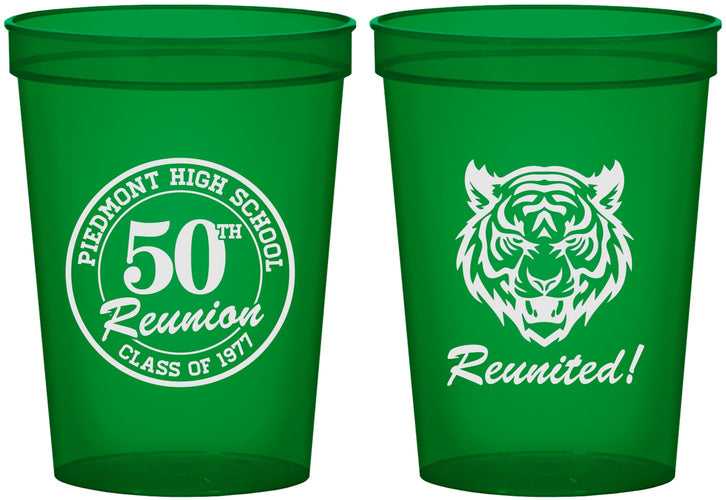 Custom Class Reunion 16 oz Translucent Cups - Class Of 1977 50 Year | 140009