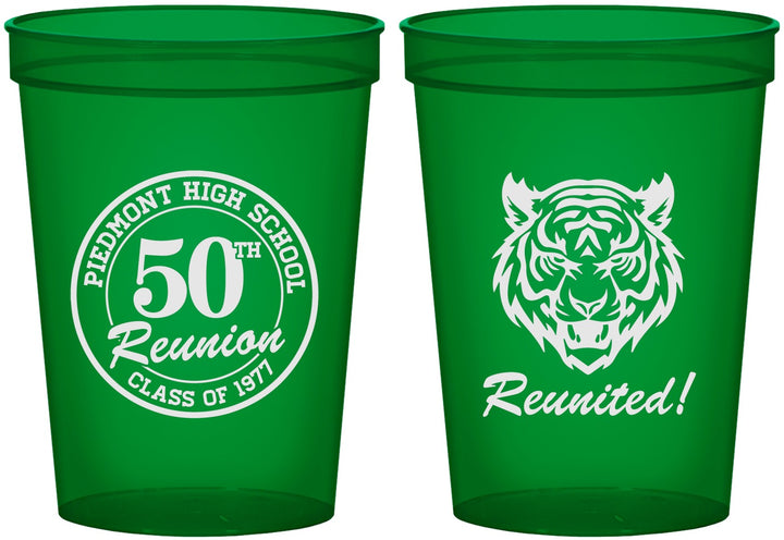 Custom Class Reunion 16 oz Translucent Cups - Class Of 1977 50 Year | 140009