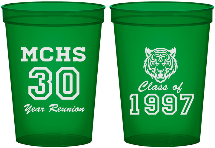 Custom Class Reunion 16 oz Translucent Cups - Class Of 1997 30 Year | 140017