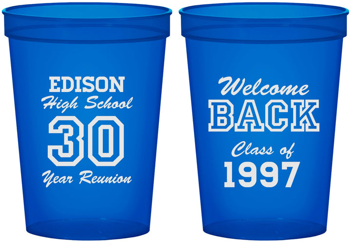 Custom Class Reunion 16 oz Translucent Cups - Class Of 1997 30 Year | 140022