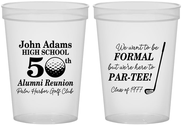 Custom Class Reunion 16 oz Translucent Cups - Class Of 1977 50 Year | 140024