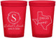 Custom Wedding 16 oz Translucent Cups - Texas | 142