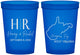Custom Wedding 16 oz Translucent Cups - West Virginia | 147