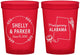 Custom Wedding 16 oz Translucent Cups - Alabama | 150