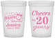 Custom Retirement 16 oz Translucent Cups - Off The Clock | 150001