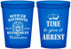 Custom Retirement 16 oz Translucent Cups - Police Officer | 150014