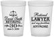Custom Retirement 16 oz Translucent Cups - Lawyer | 150025