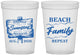 Custom Family Reunion 16 oz Translucent Cups - Beach Family Repeat | 160013