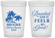 Custom Family Reunion 16 oz Translucent Cups - Beach Reunited | 160017