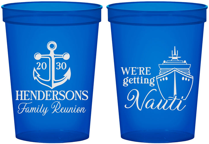Custom Family Reunion 16 oz Translucent Cups - Cruise Nautical | 160021