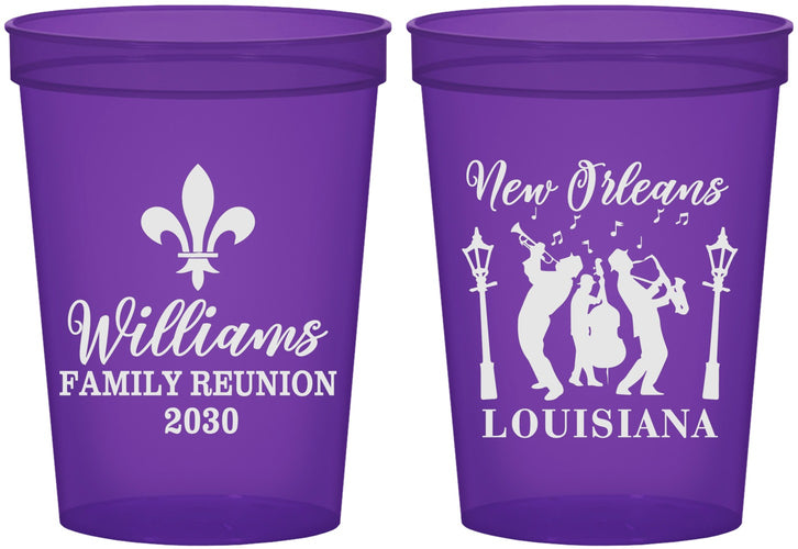 Custom Family Reunion 16 oz Translucent Cups - New Orleans | 160030