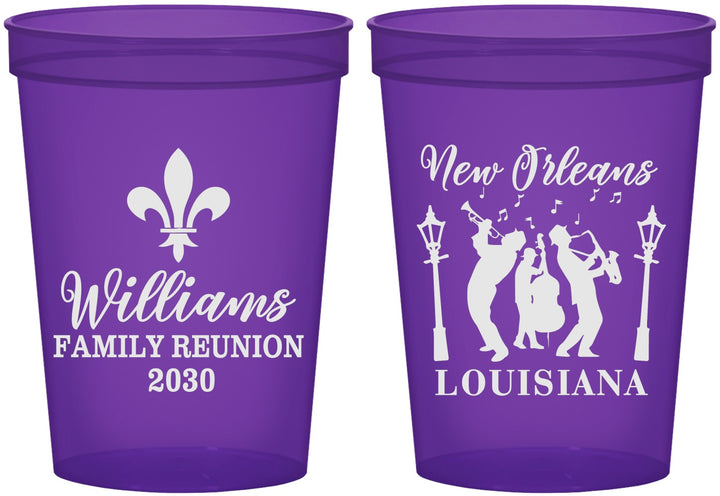 Custom Family Reunion 16 oz Translucent Cups - New Orleans | 160030