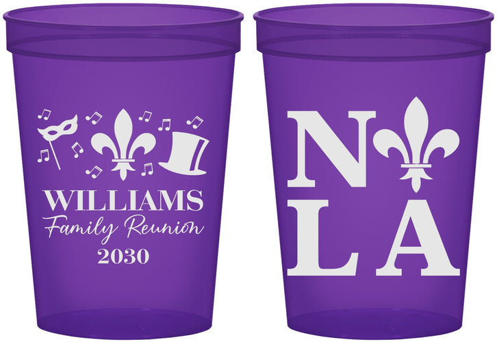 Custom Family Reunion 16 oz Translucent Cups - New Orleans | 160031