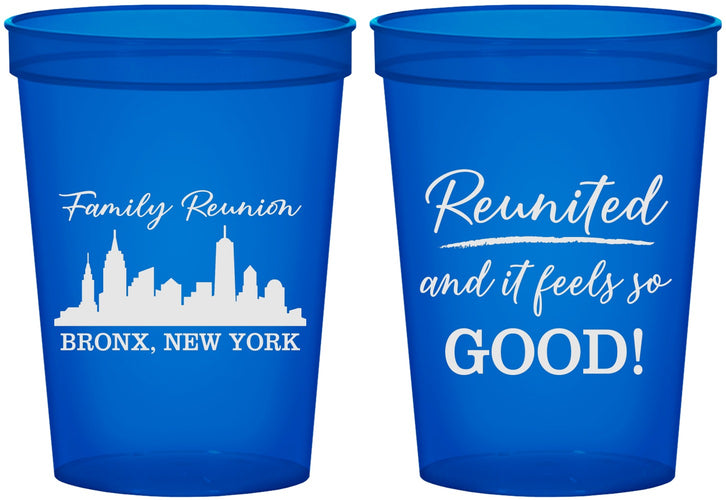 Custom Family Reunion 16 oz Translucent Cups - New York | 160039
