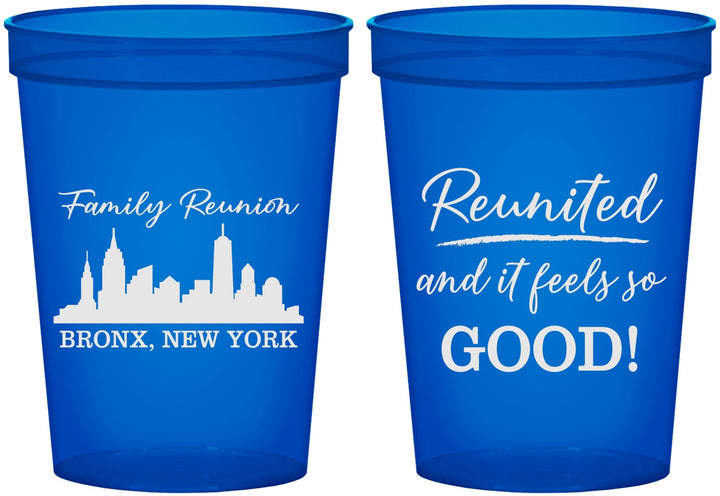 Custom Family Reunion 16 oz Translucent Cups - New York | 160039