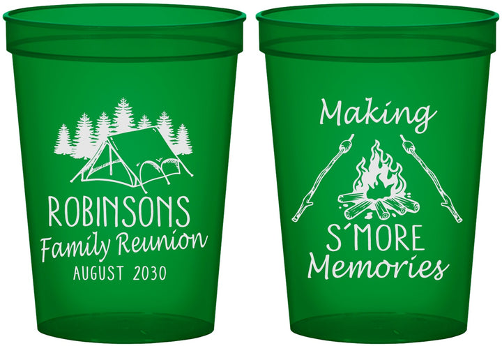 Custom Family Reunion 16 oz Translucent Cups - Camping | 160046