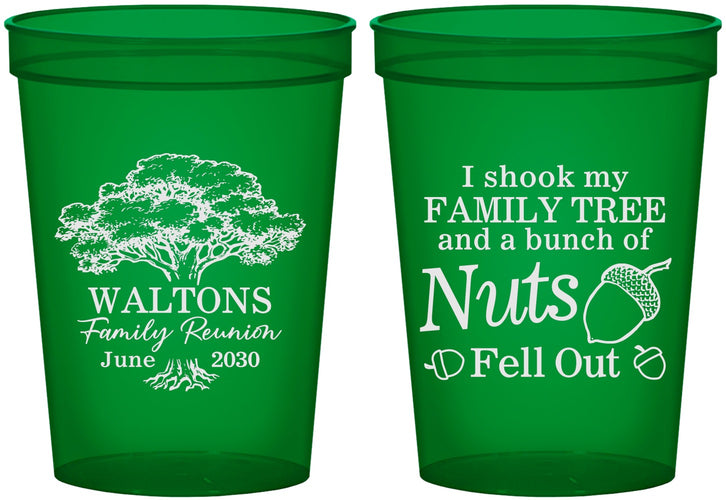 Custom Family Reunion 16 oz Translucent Cups - Tree | 160058