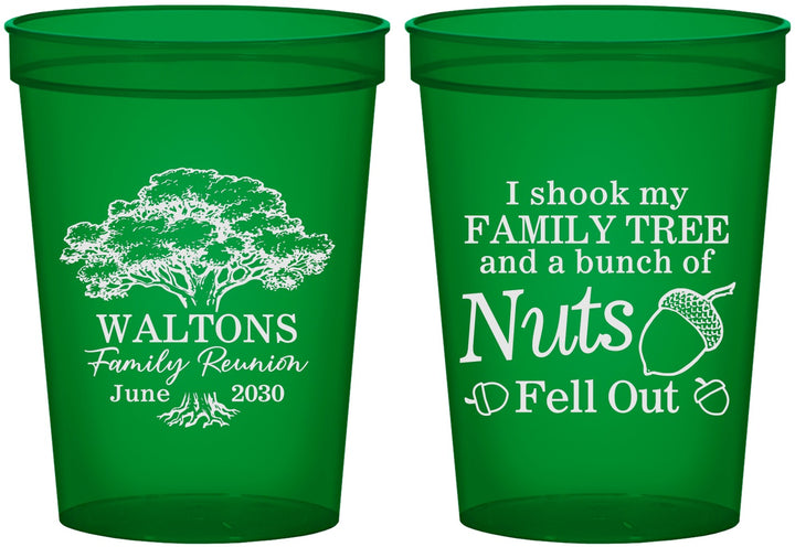 Custom Family Reunion 16 oz Translucent Cups - Tree | 160058