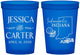 Custom Wedding 16 oz Translucent Cups - Indiana | 163