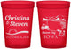 Custom Wedding 16 oz Translucent Cups - Iowa | 164